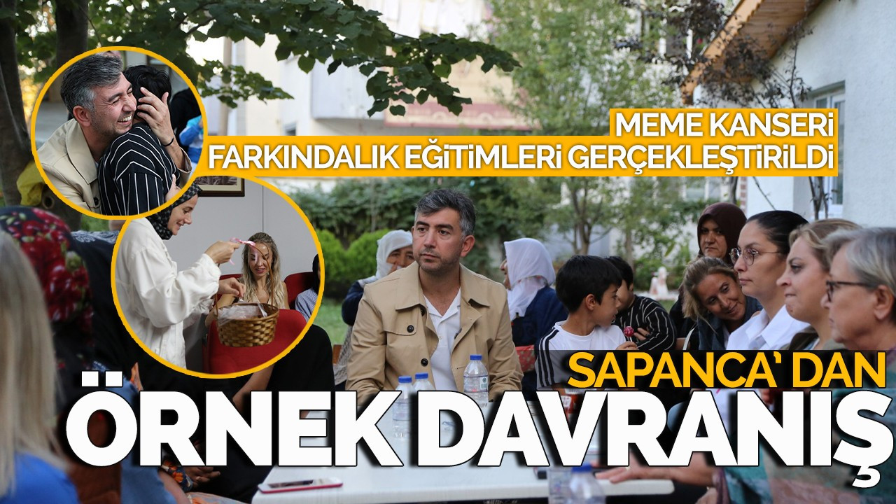 Sapanca Belediyesi’nden örnek davranış