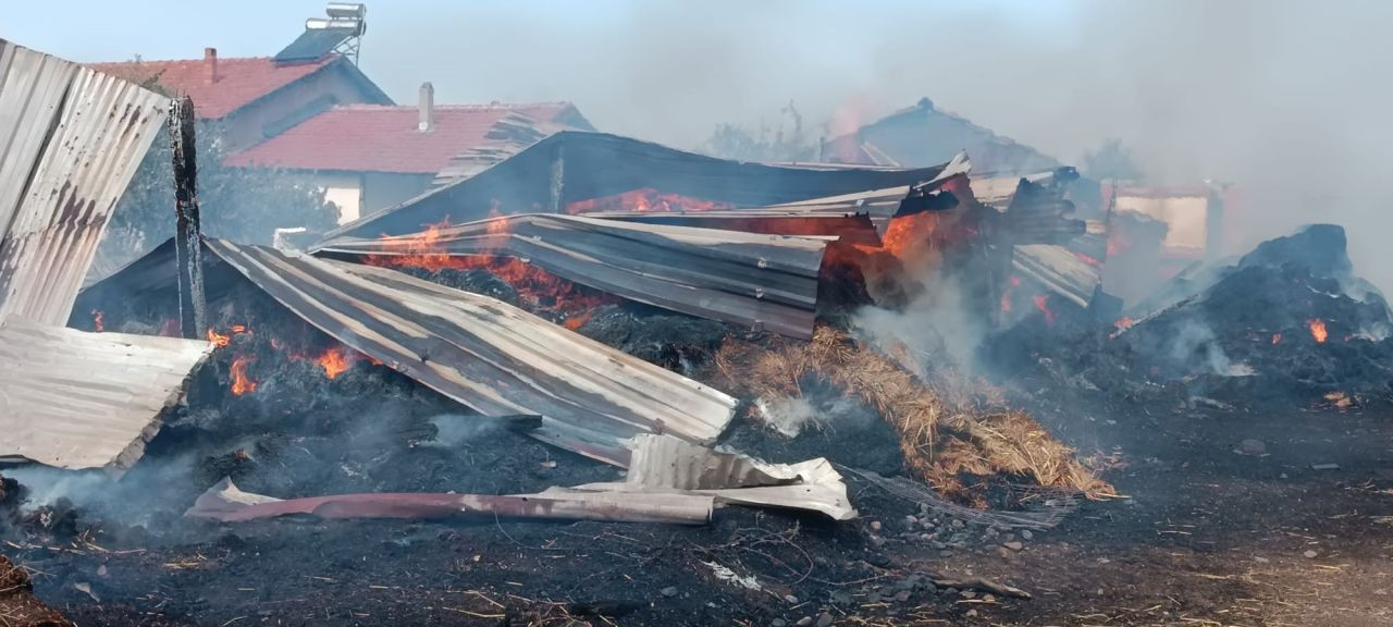 Çanakkale'de saman deposunda yangın - Sayfa 1