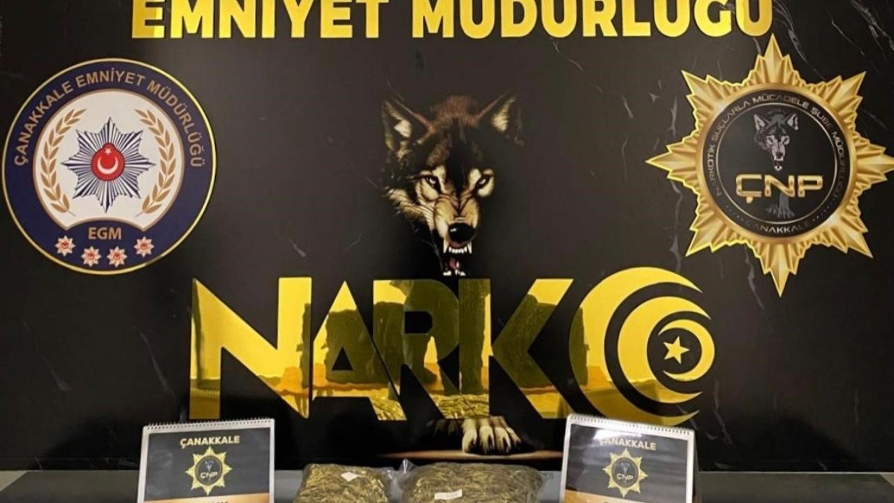 Çanakkale'de Uyuşturucu Operasyonu: 1.7 Kilogram Skunk Ele Geçirildi