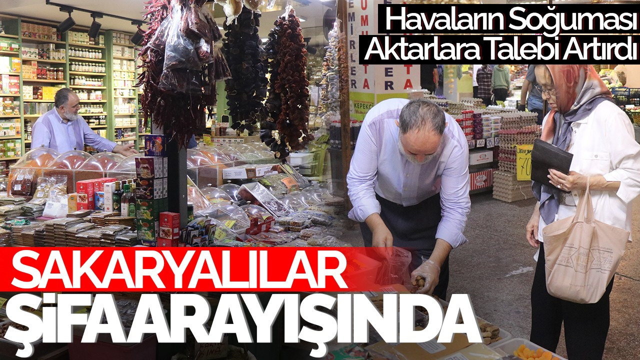 Sakaryalılar Şifa Arayışında: Havaların Soğuması Aktarlara Talebi Artırdı