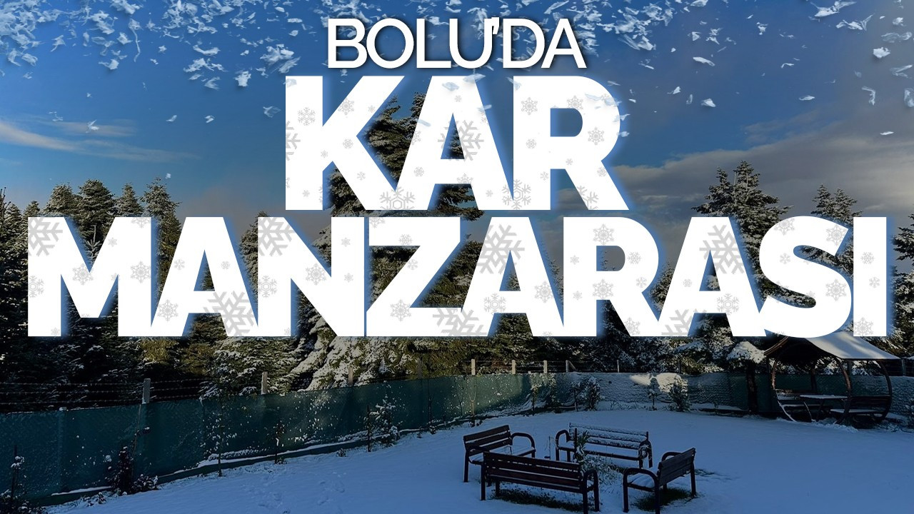 Bolu’da Kar Manzaraları: Beyaz Örtü Yükseltileri Sardı