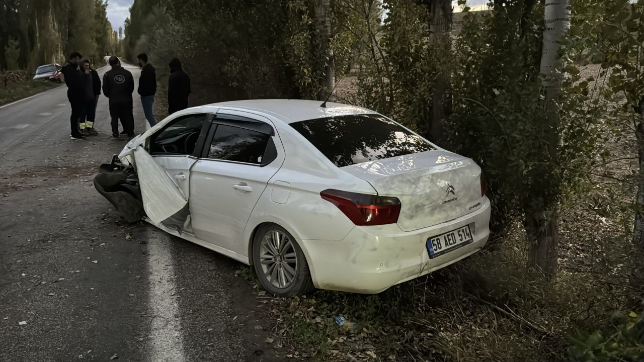 Kontrolden Çıkan Otomobil Ağaca Çarptı, 4 Yaralı - Sayfa 1