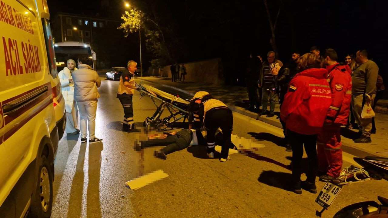 Edirne'de Motosiklet Kazası: Genç Sürücü Otomobilin Altında Can Verdi - Sayfa 1