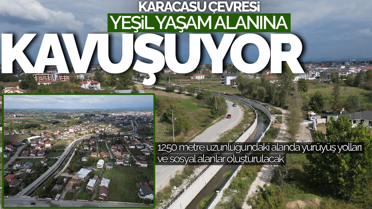 Karacasu Deresi Çevresi Yeşil Yaşam Alanına Dönüştürülüyor