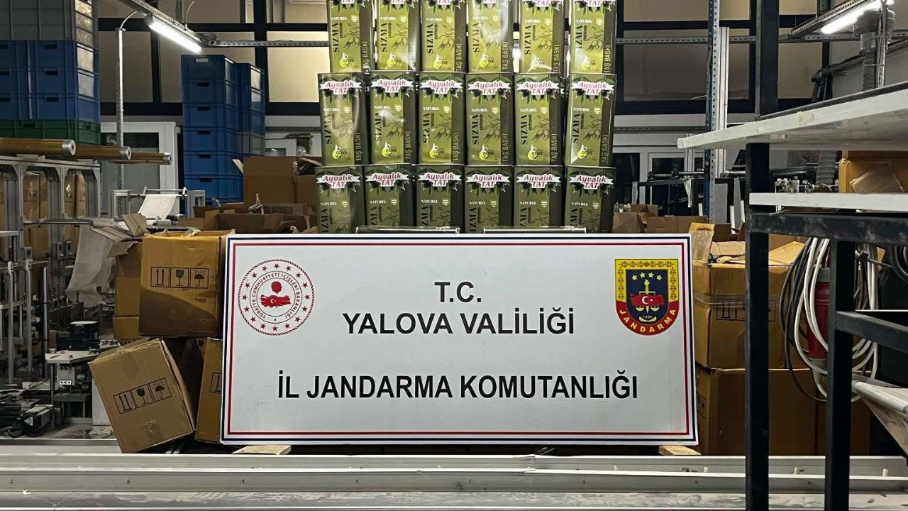 33 Bin Litre Sahte Zeytinyağı Ele Geçirildi