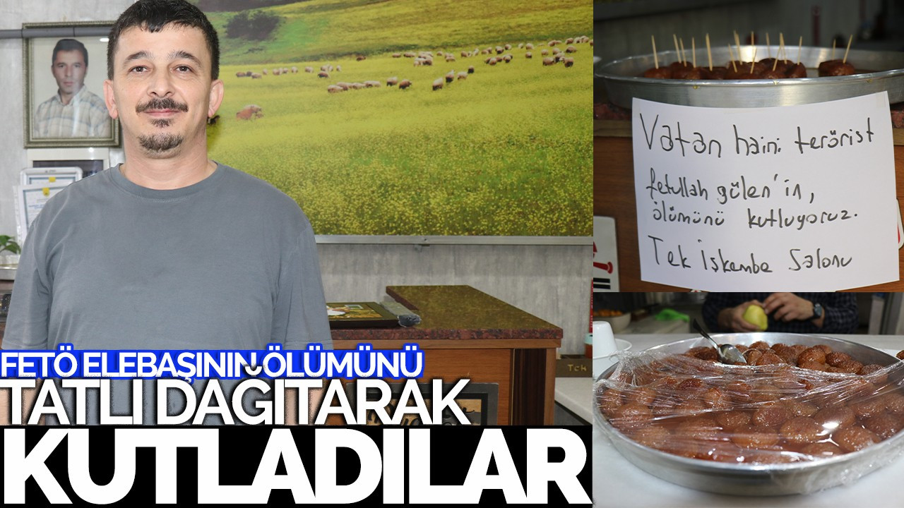 Sakarya' da, FETÖ elebaşının ölümünü tatlı dağıtarak kutladılar