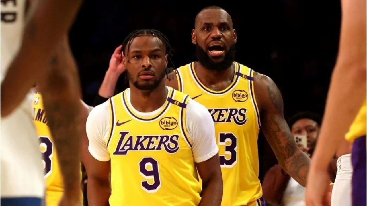 NBA'de LeBron James ve oğlu Bronny James tarihe geçti