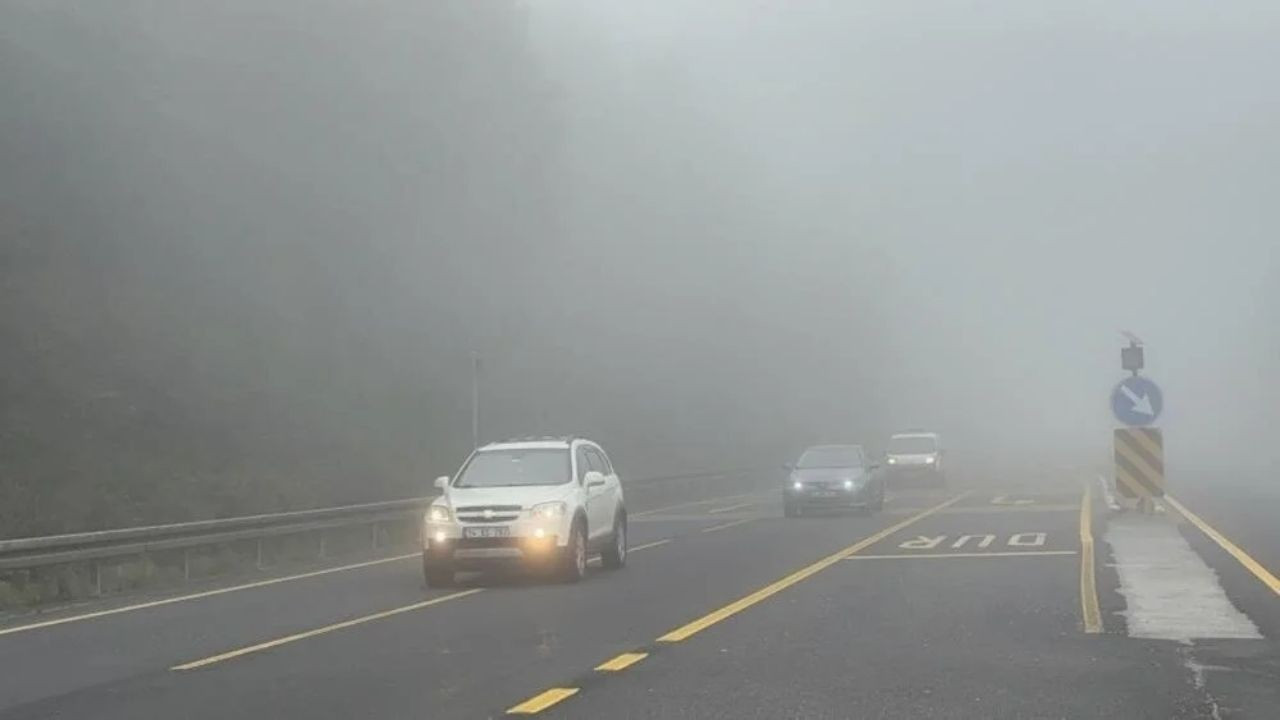 Bolu Dağı'nda sis etkili oluyor: Görüş mesafesi düştü