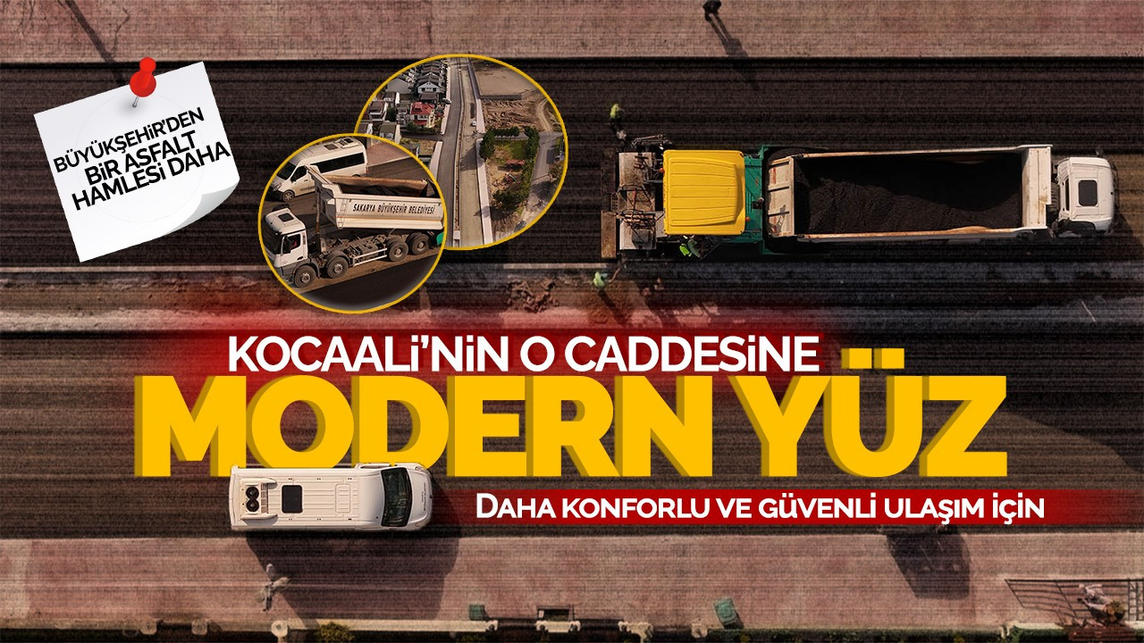 Büyükşehir'den bir asfalt hamlesi daha! Kocaali'nin o caddesine modern yüz