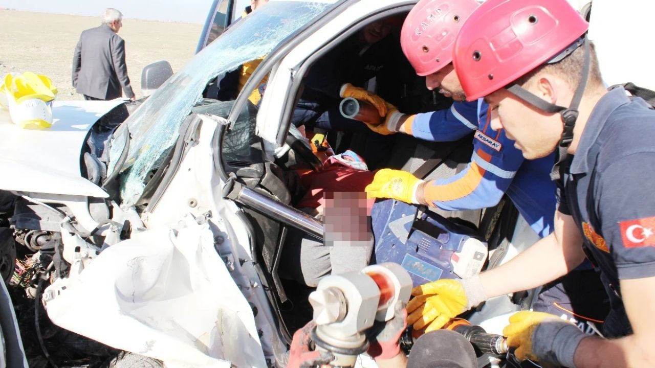 Aksaray'da kaza: 1 ölü, 2 yaralı! - Sayfa 1