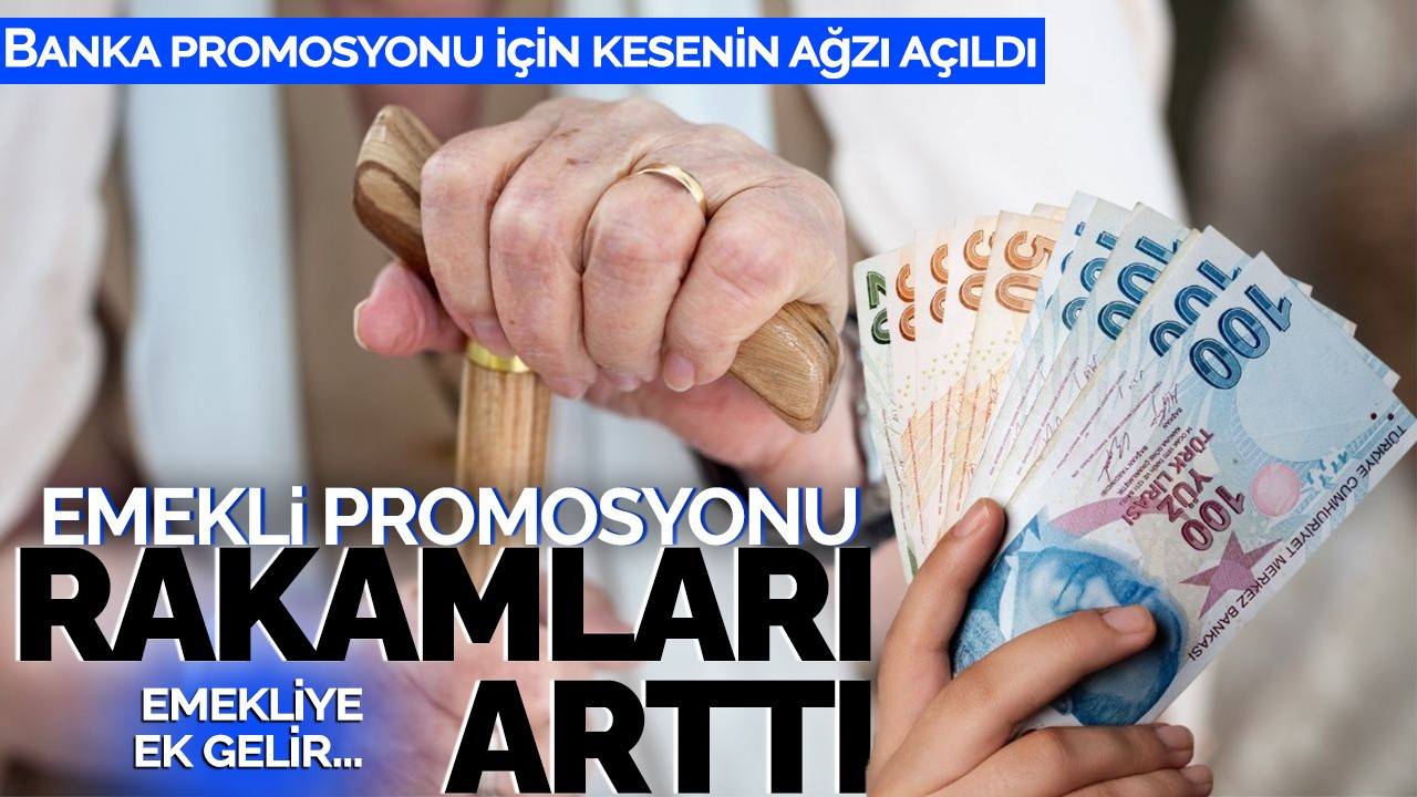 Emekli promosyonu rakamları arttı! Banka promosyonu için kesenin ağzı açıldı: Emekliye ek gelir...