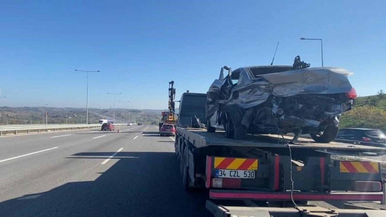 Kocaeli kuzey Marmara Otoyolu'nda otomobiller çarpıştı: 5 yaralı