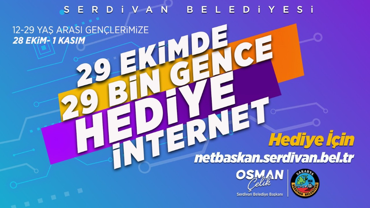 Serdivan Belediyesi'nden Gençlere Özel Cumhuriyet Bayramı Hediyesi