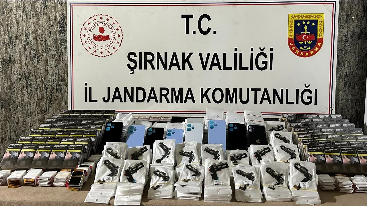 Şırnak'ta 2 milyon 900 bin lira değerinde kaçak ürün ele geçirildi