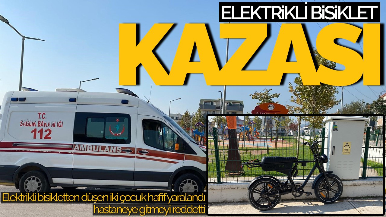 Kocaeli'de Elektrikli Bisiklet Kazası: İki Çocuk Yaralandı