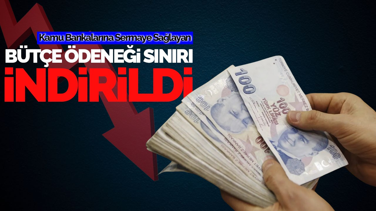 Kamu Bankalarına Sermaye Sağlayan Bütçe Ödeneği Sınırı İndirildi