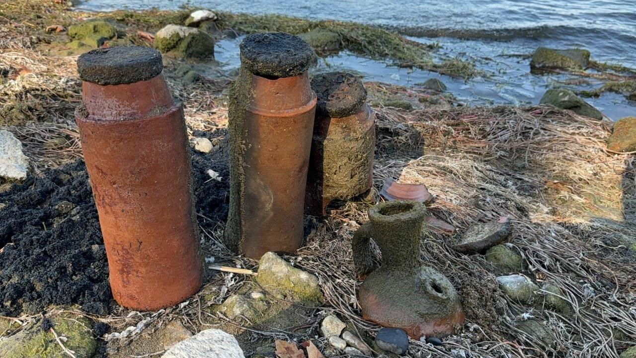 İznik Gölü çekildi, ortaya çıkanlar şok etti