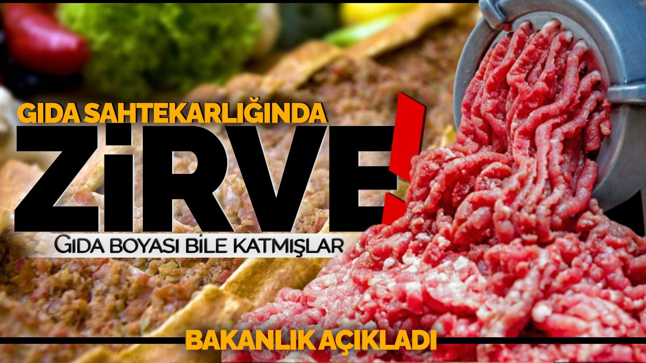 Gıda sahtekarlığında zirve! Bakanlık açıkladı: Gıda boyası bile katmışlar