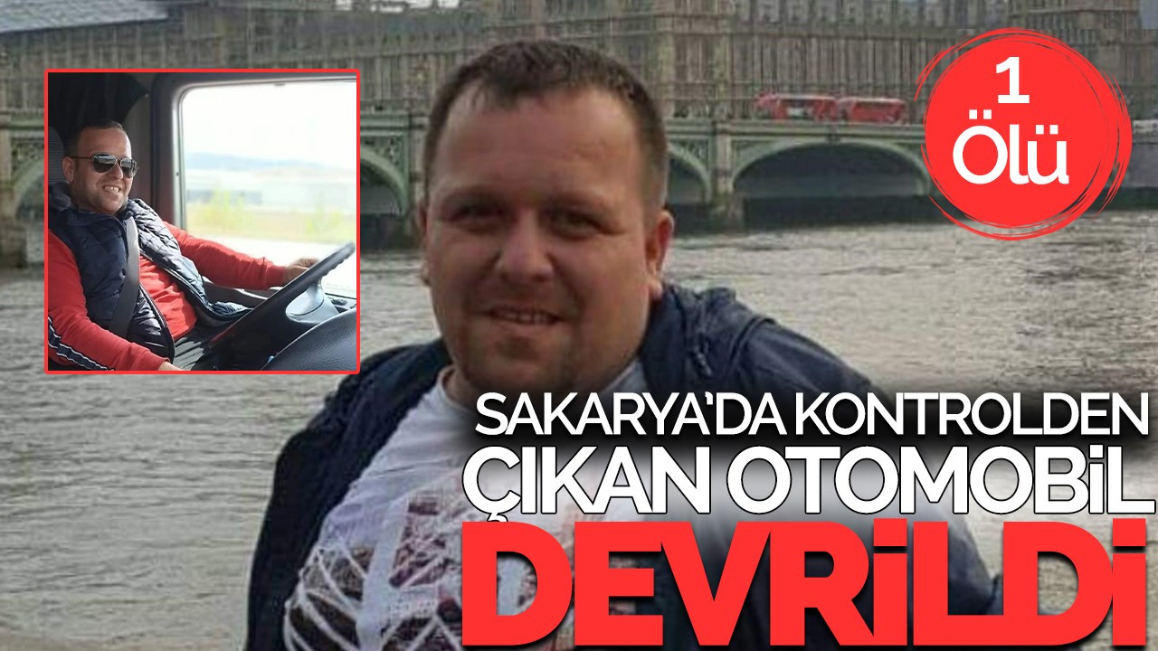 Kontrolden çıkan otomobil mermerlerin üzerine devrildi: 1 ölü