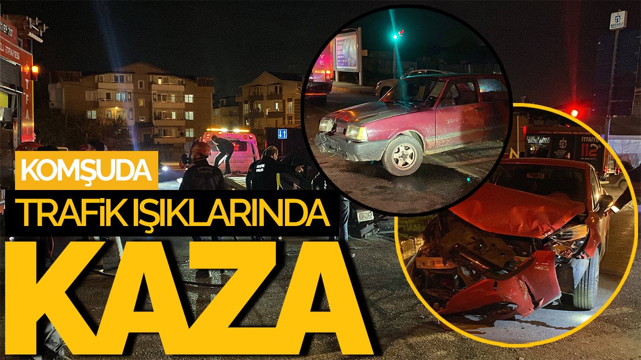 Kocaeli'de Trafik Işıklarında Kaza: 1 Yaralı!