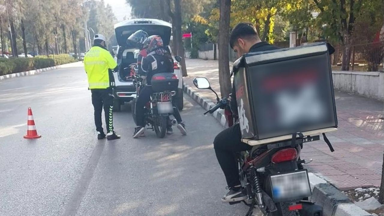 Manisa'da 46 motosiklet trafikten men edildi