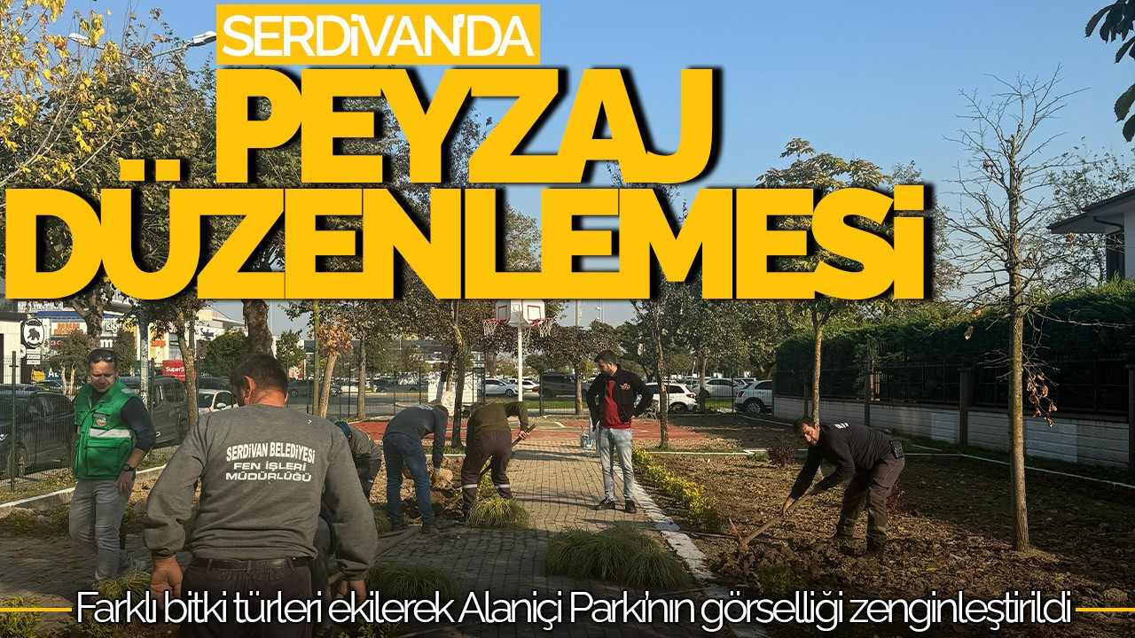 Serdivan’da Yeni Peyzaj Düzenlemesi Yapıldı