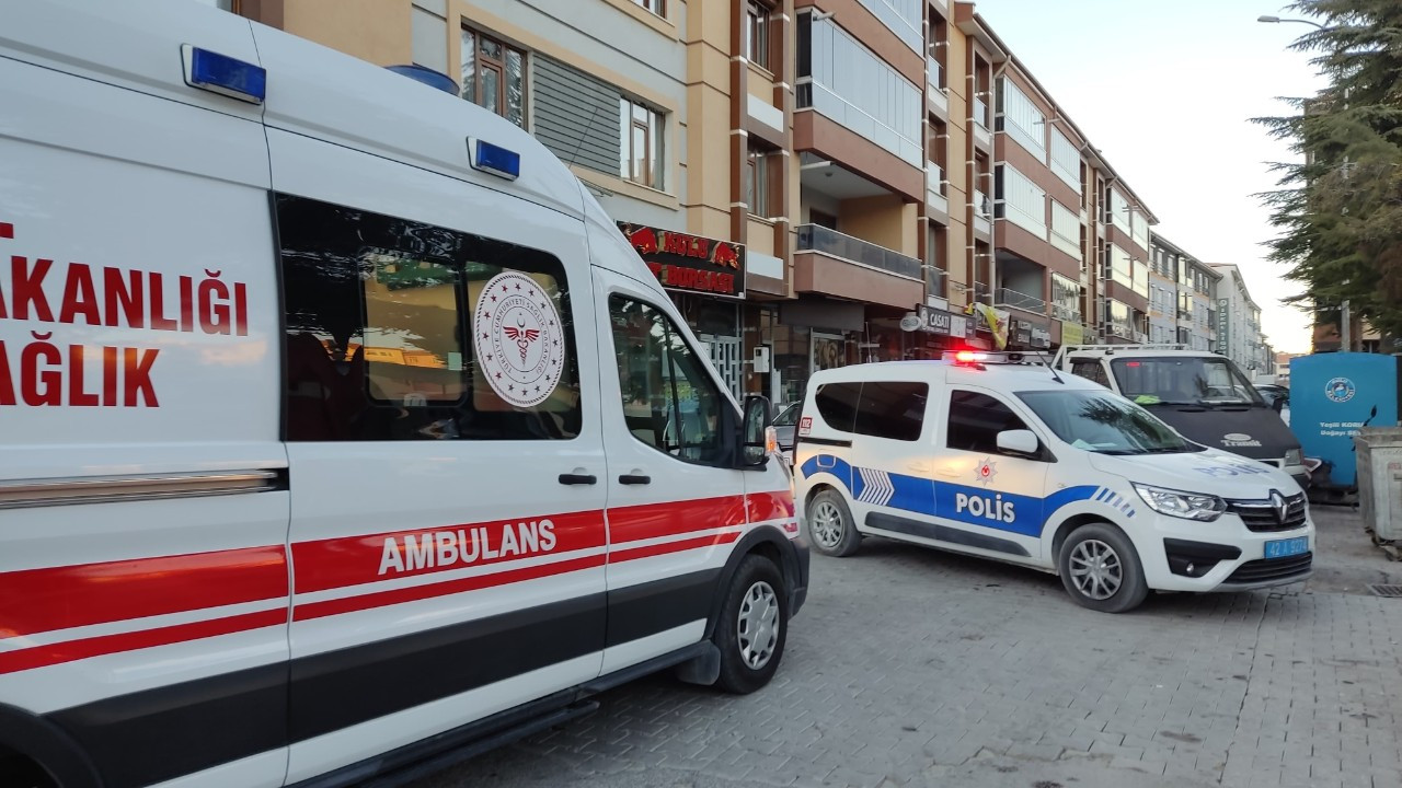 Konya'da elektrikli bisikletin çarptığı kişi yaralandı