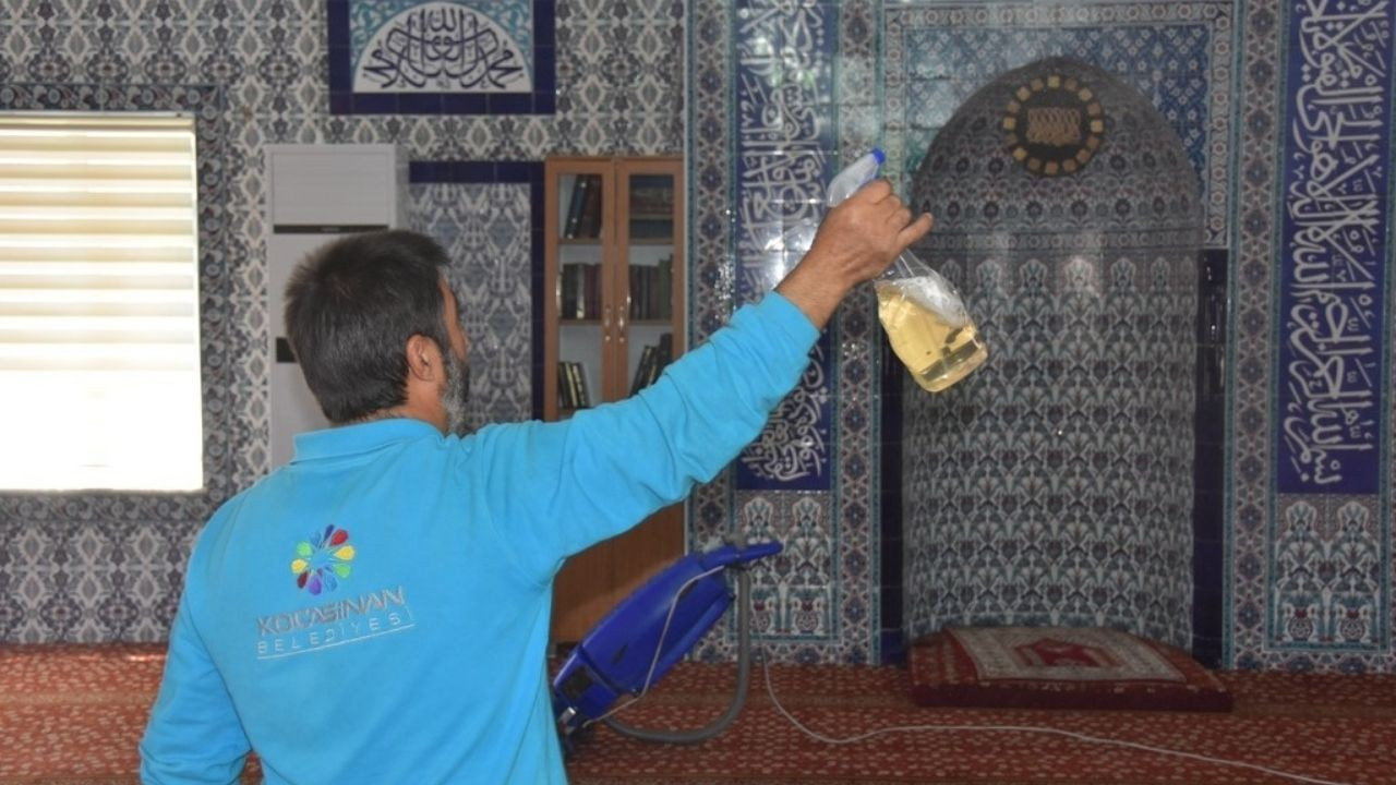 Kocasinan Cami Temizleme Ekibinden temizlik seferberliği