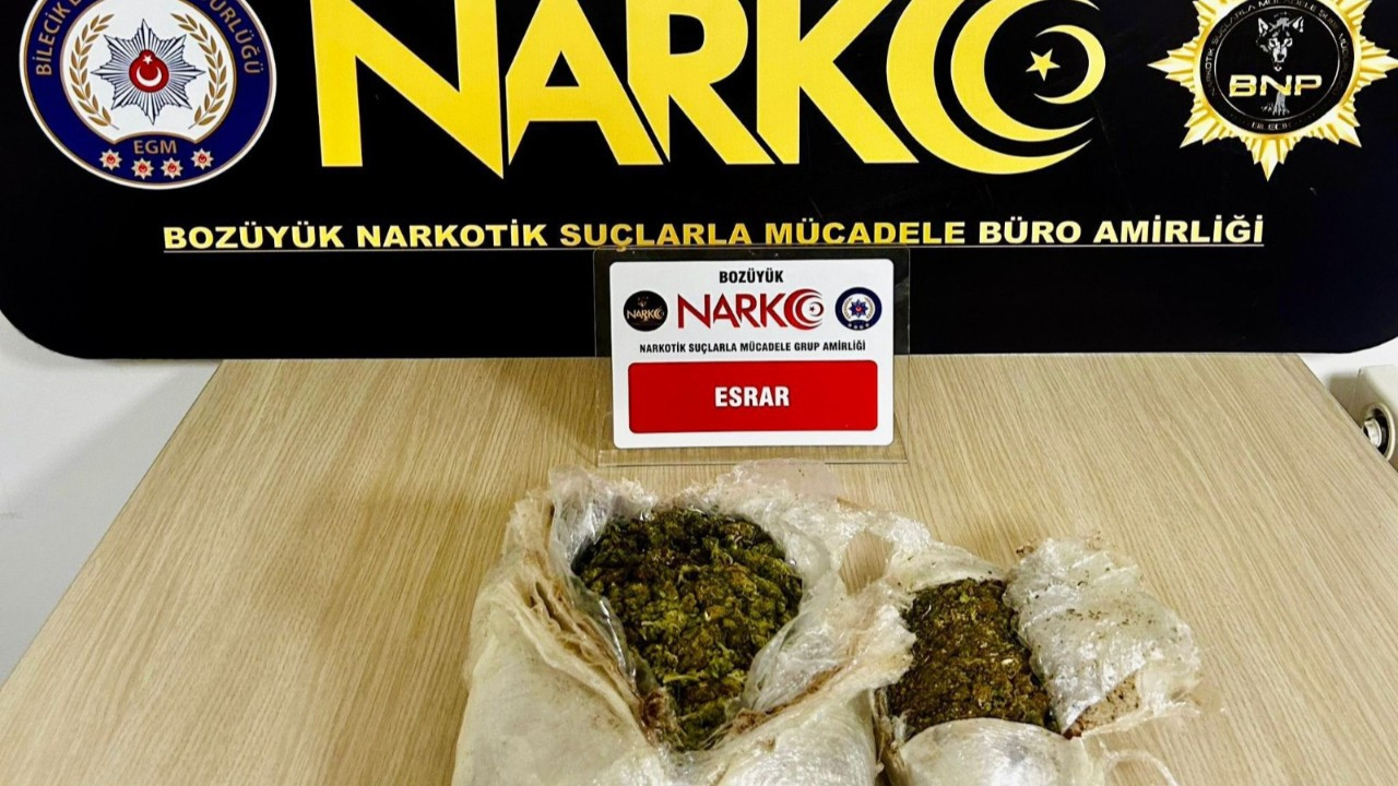 Otobüste 833 gram esrar maddesi ile yakalandı