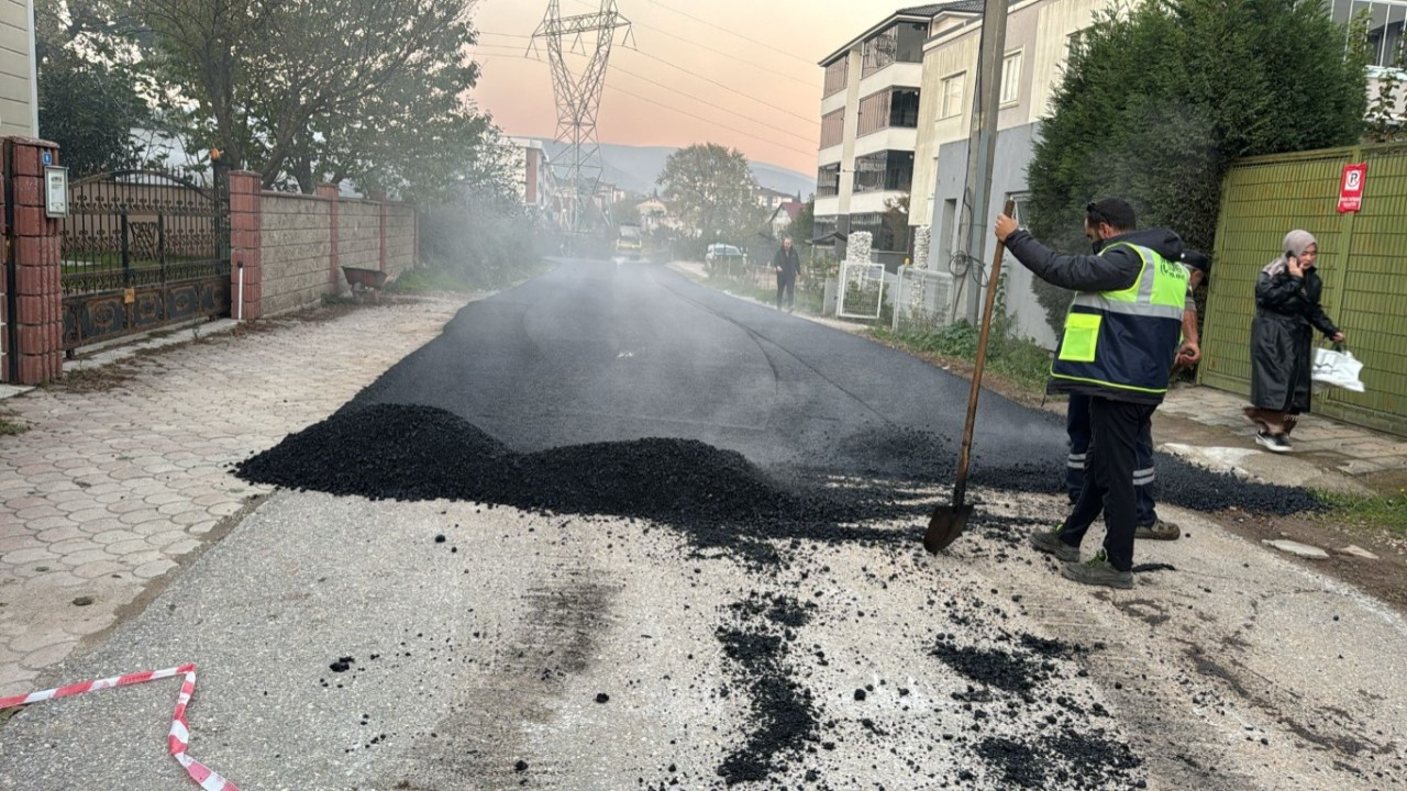 Hendek'te asfaltlar yenilendi