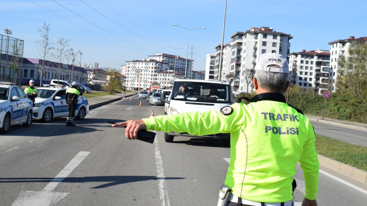 Ordu’da bir haftada 17 binden fazla araç ve sürücüsü denetlendi