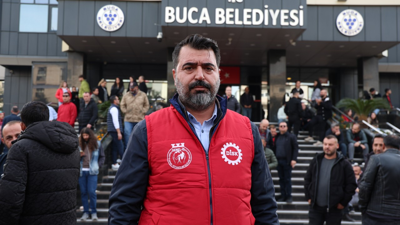 Buca Belediyesi çalışanları iş bıraktı