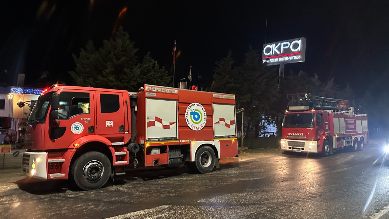 Tekirdağ’da Kimyasal Fabrikasında Gece Yarısı Korkutan Patlama