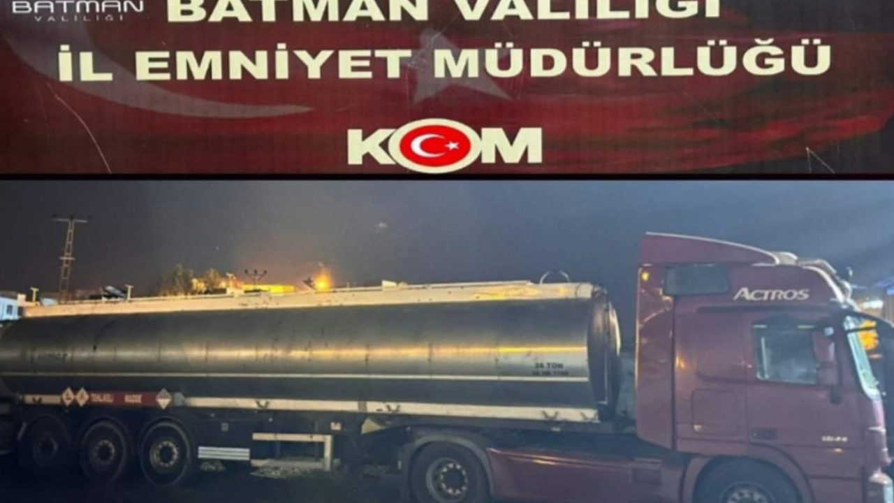 Batman'da 22 Ton Kaçak Akaryakıt Ele Geçirildi