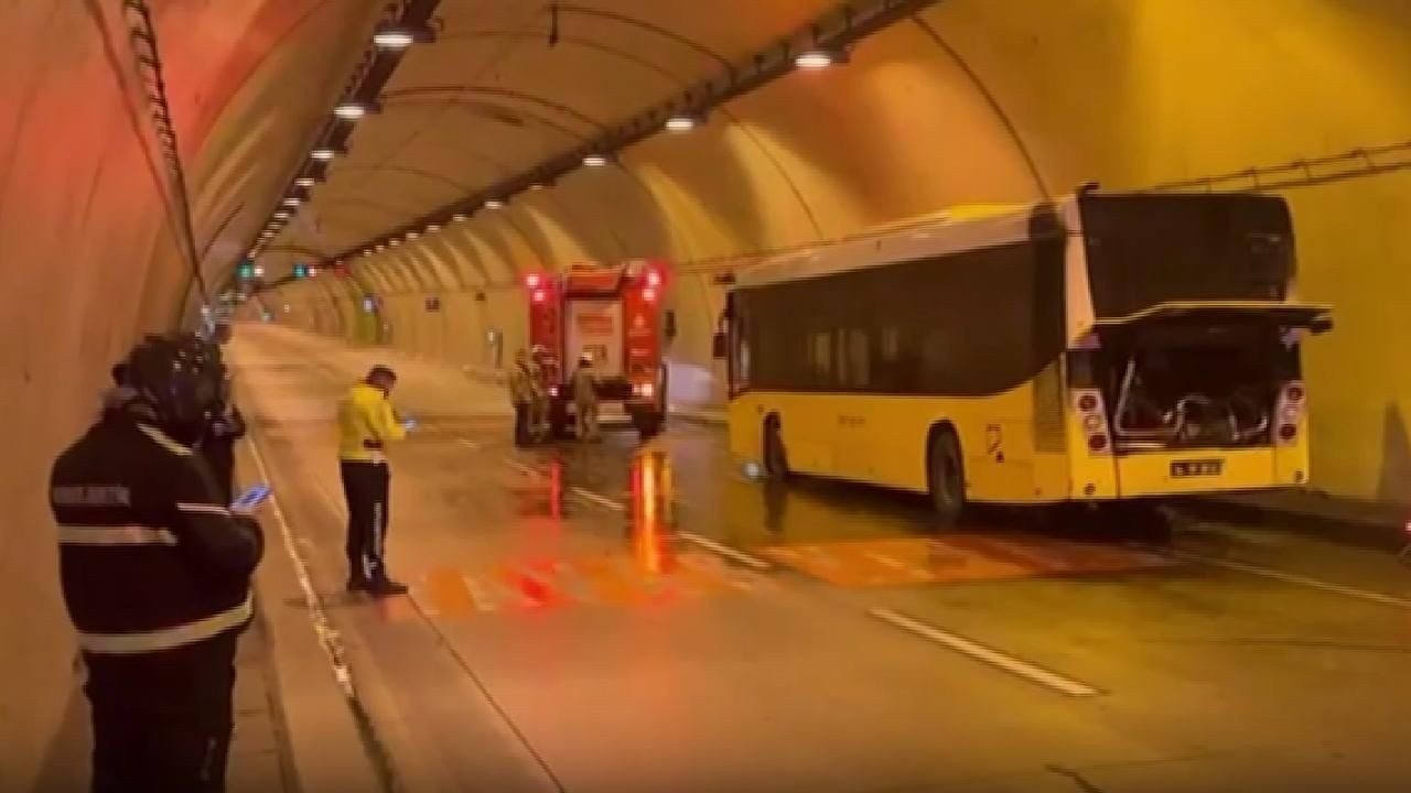 İstanbul'da İETT Otobüsünde Yangın Çıktı: Dolmabahçe Tüneli Trafiğe Kapatıldı!