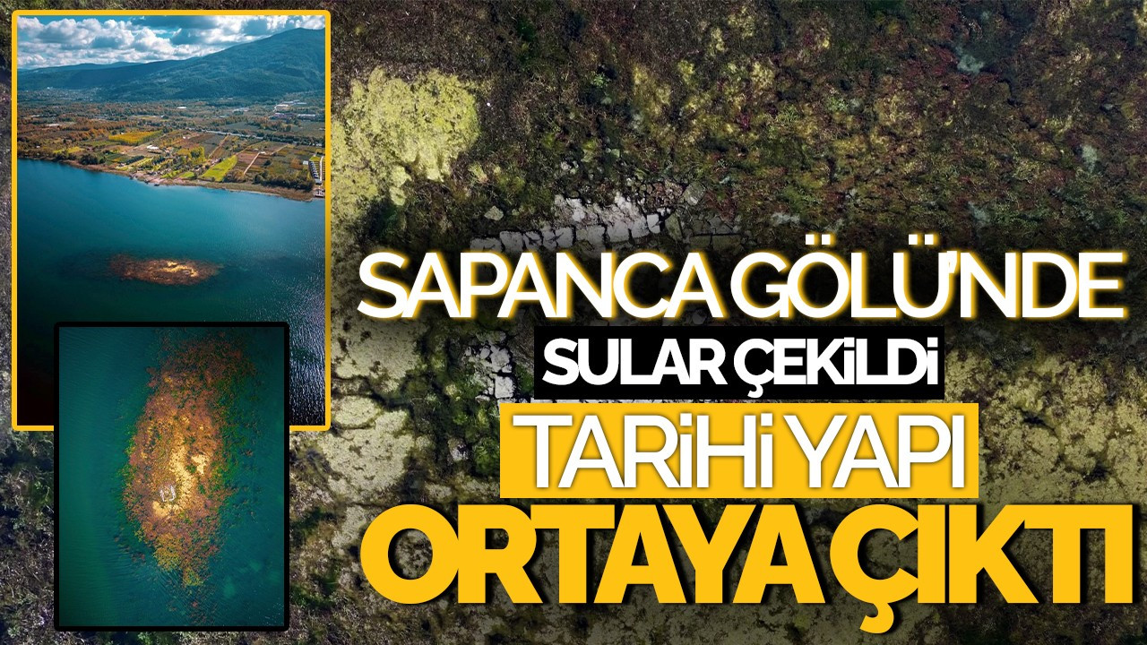 Sapanca Gölü'nde Su Çekildi: Tarihi Yapı Ortaya Çıktı