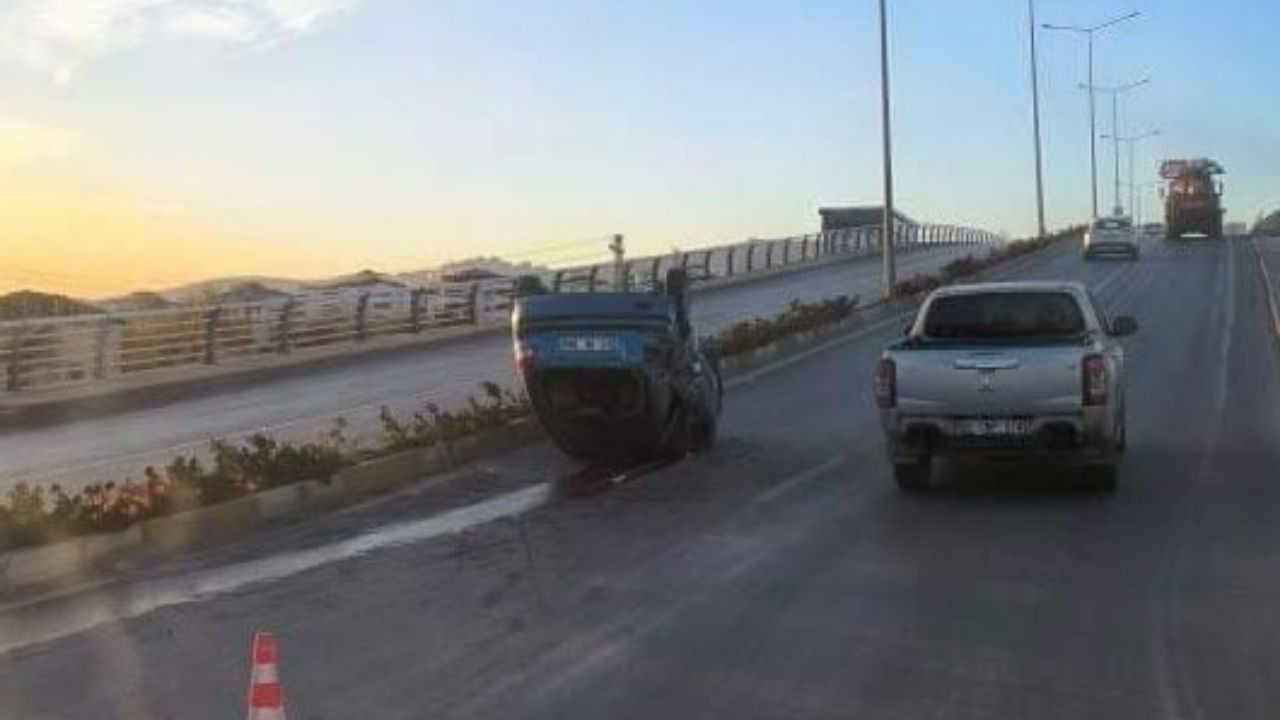 Elazığ'da Kaza: Araç Takla Attı, 2 Yaralı!