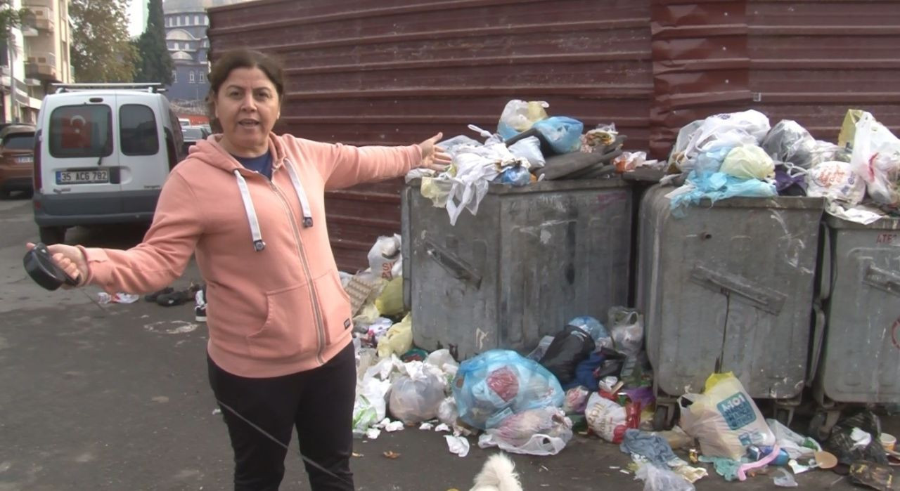 Buca'nın caddeleri çöp ve kokudan geçilmiyor - Sayfa 1