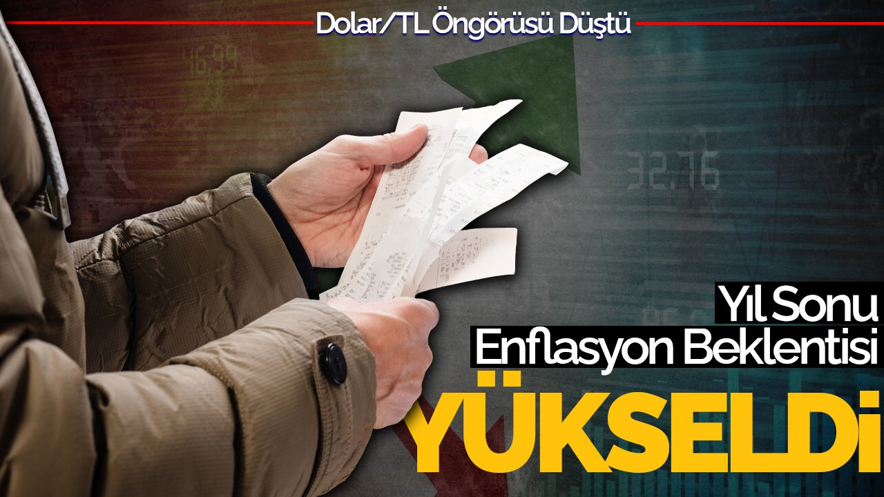 Yıl Sonu Enflasyon Beklentisi Yükseldi: Dolar/TL Öngörüsü Düştü