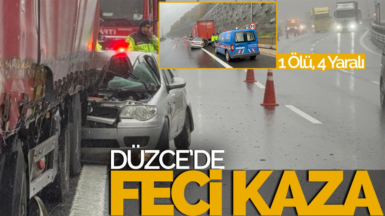 Düzce'de feci kaza!