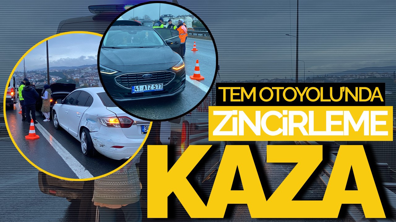 TEM Otoyolu'nda Zincirleme Kaza: 5 Yaralı