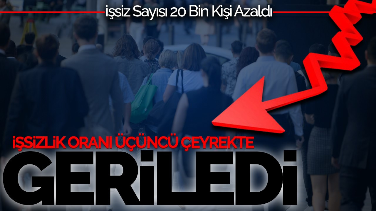 Üçüncü Çeyrek İşsizlik Oranı Yüzde 8,7'ye Düştü