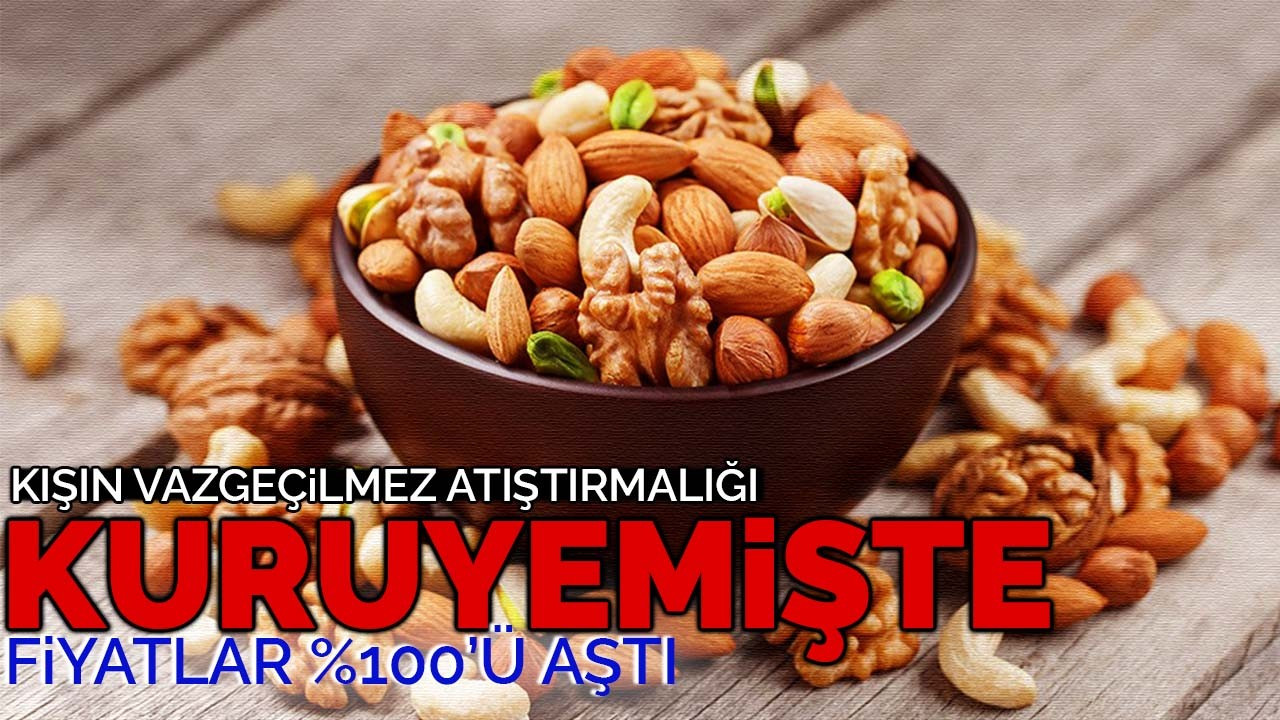 Kışın Vazgeçilmez Atıştırmalığı "Kuruyemişte" Fiyatlar %100'ü Aştı: Piyasa Daralıyor!