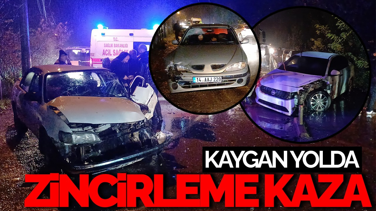 Düzce'de Zincirleme Kaza: 3 Araç Çarpıştı, 3 Yaralı