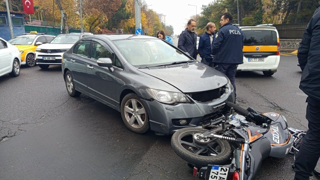 Diyarbakır'da trafik kazası: 1 yaralı