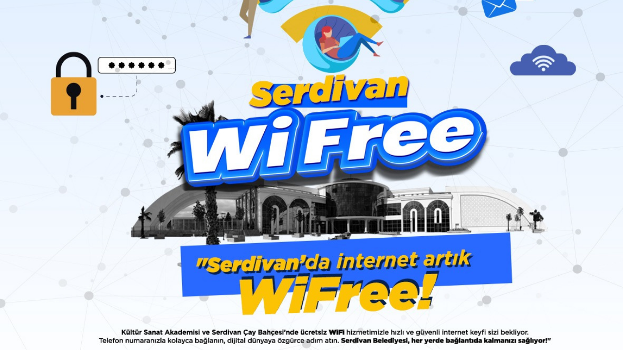 Serdivan'da İnternet Artık Wİ-FREE