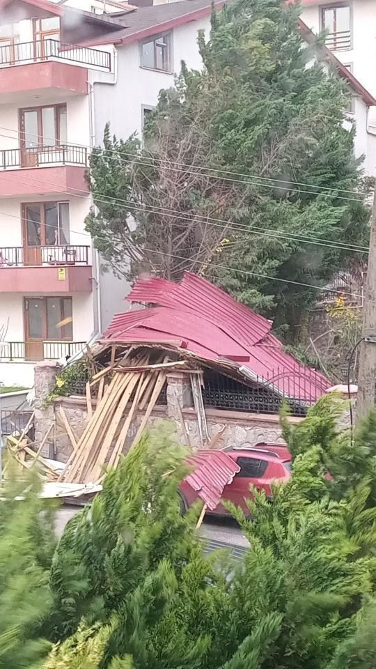 Kocaeli'de deniz taşarken 2 tekne battı, ağaçlar ise yerlerinden söküldü - Sayfa 1