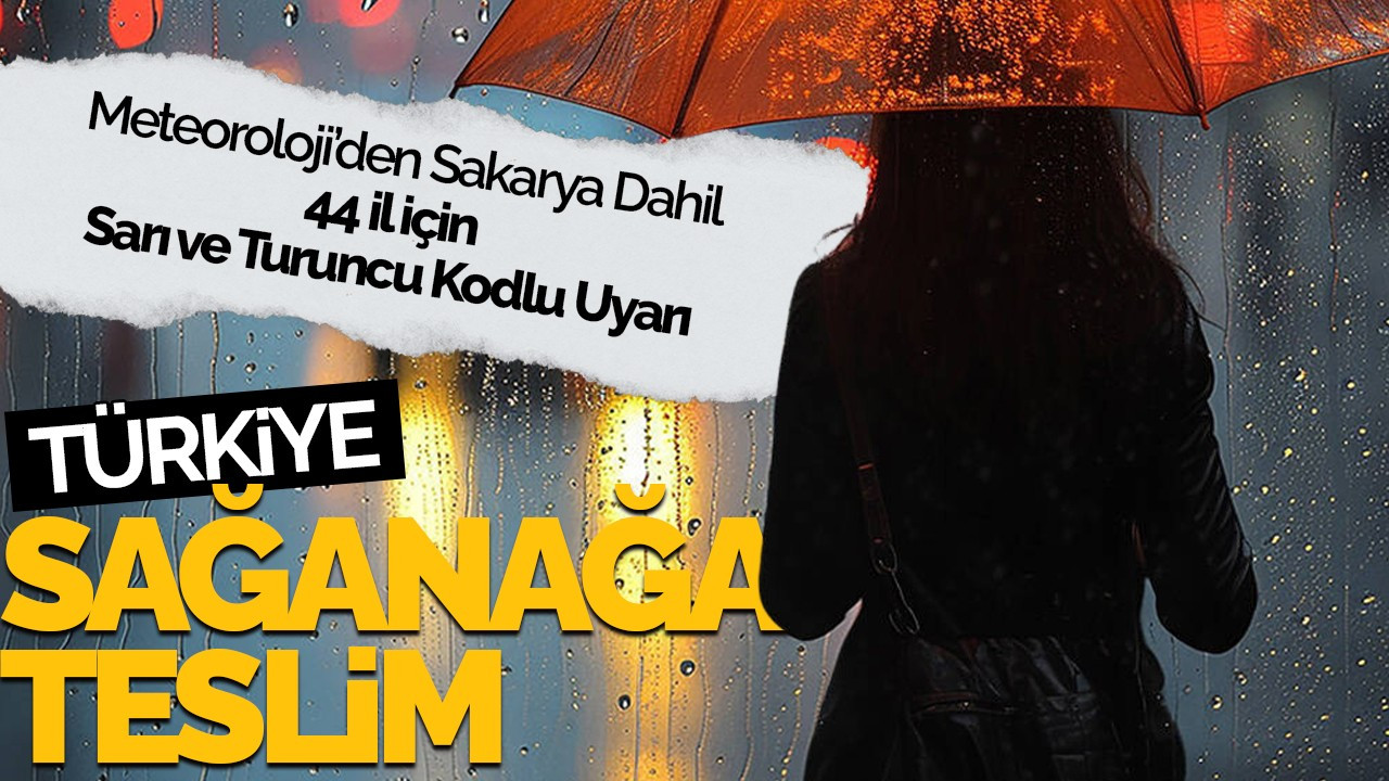 Türkiye Sağanağa Teslim: Meteoroloji’den 44 İl İçin Sarı ve Turuncu Kodlu Uyarı