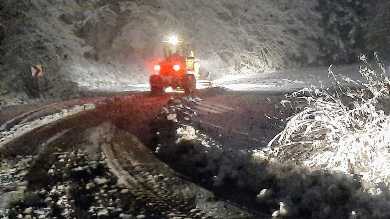 Bolu’da 134 Köy Yolu Kar Yağışı Nedeniyle Kapandı