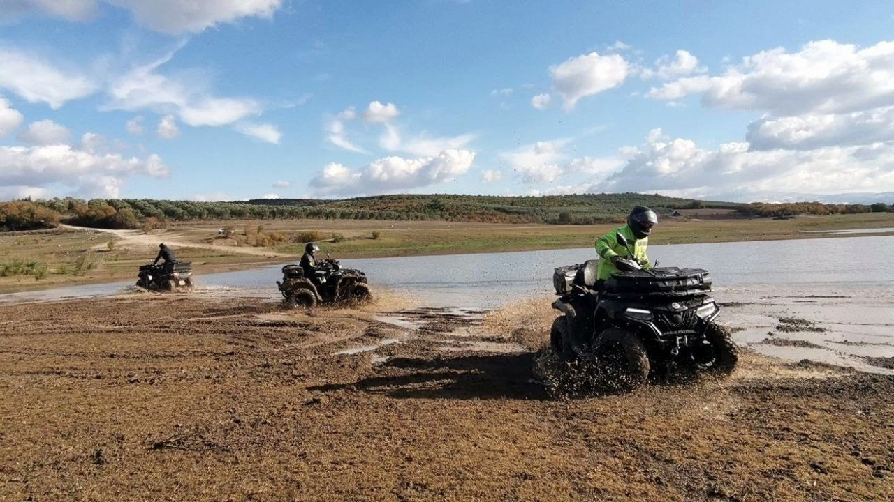 Mudanya'da atv tutkunlarının off road heyecanı